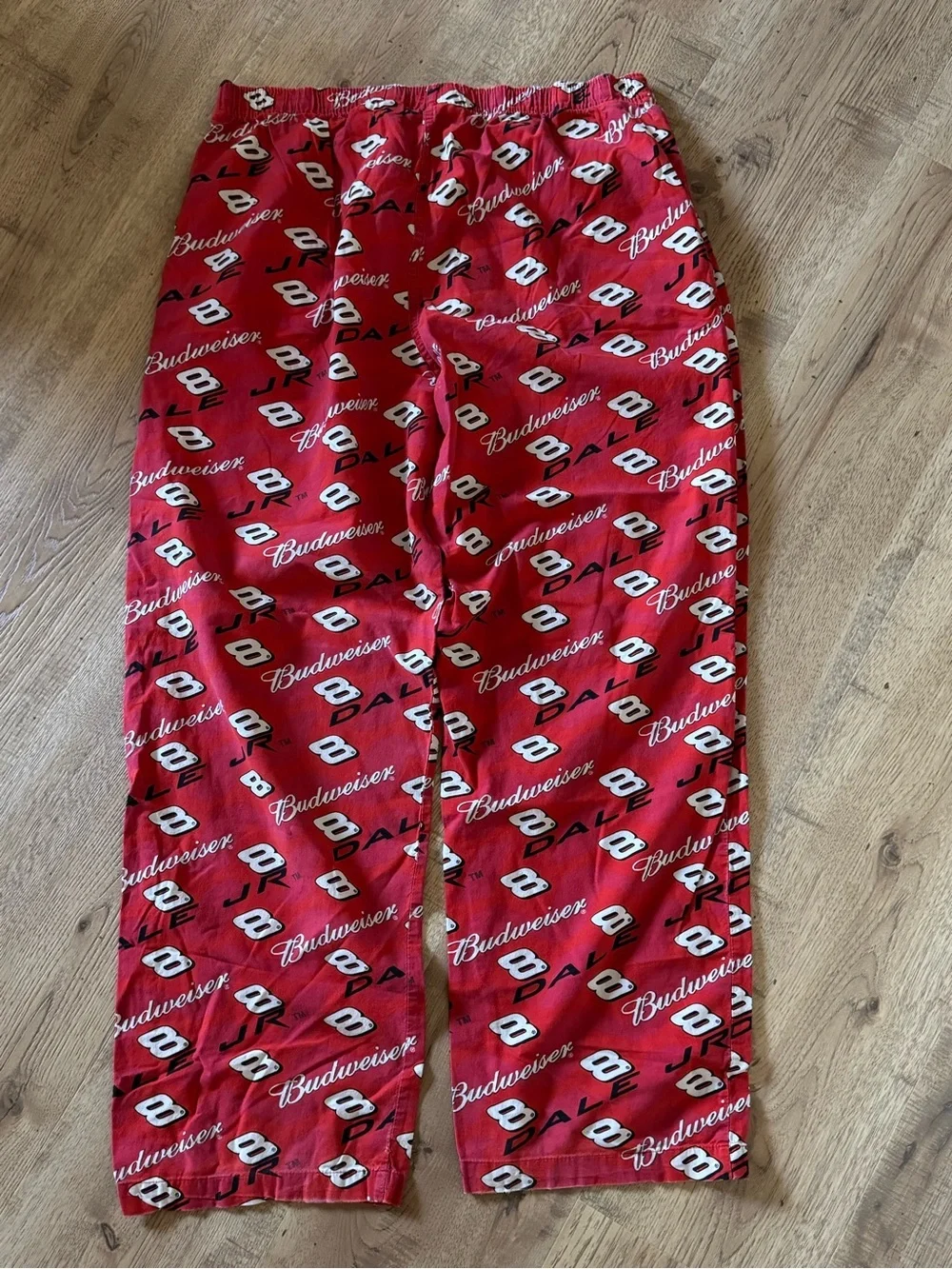 Vintage Y2K Winners Circle Dale Earnhardt Jr #8 Budweiser NASCAR Pajama Pants L